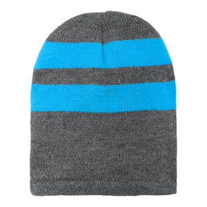 Port & Company C922 Fleece-Lined Striped Beanie Cap - 