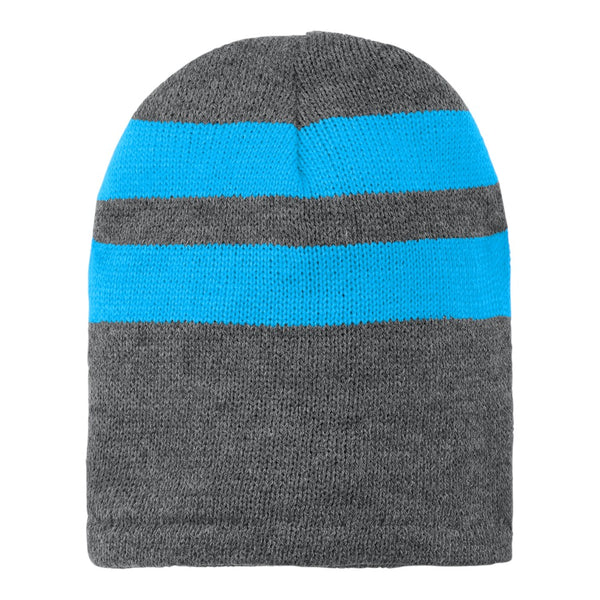 Port & Company C922 Fleece-Lined Striped Beanie Cap