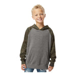 Independent Trading Co PRM15YSB Youth Lightweight Special Blend Raglan Hooded Sweatshirt