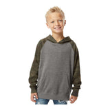 Independent Trading Co PRM15YSB Youth Lightweight Special Blend Raglan Hooded Sweatshirt