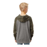 Independent Trading Co PRM15YSB Youth Lightweight Special Blend Raglan Hooded Sweatshirt