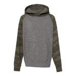 Independent Trading Co PRM15YSB Youth Lightweight Special Blend Raglan Hooded Sweatshirt