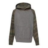 Independent Trading Co PRM15YSB Youth Lightweight Special Blend Raglan Hooded Sweatshirt