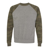 Independent Trading Co PRM30SBC Unisex Special Blend Raglan Crewneck Sweatshirt