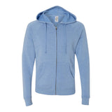 Independent Trading Co PRM33SBZ Unisex Special Blend Raglan Full-Zip Hooded Sweatshirt