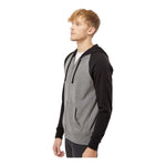 Independent Trading Co PRM33SBZ Unisex Special Blend Raglan Full-Zip Hooded Sweatshirt