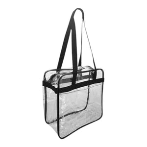 Liberty Bags OAD5005 Clear Zippered Tote w/ Top and Bottom Gusset - 