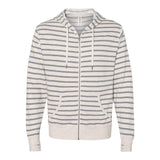 Independent Trading Co PRM90HTZ Unisex Heathered French Terry Full-Zip Hooded Sweatshirt