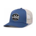 Custom Embroidered Pacific Headwear 104C Trucker Snapback Cap - Flat Embroidery