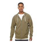 Independent Trading Co SS1000Z Unisex Icon Lightweight Loopback Terry Full-Zip Hooded Sweatshirt