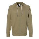 Independent Trading Co SS1000Z Unisex Icon Lightweight Loopback Terry Full-Zip Hooded Sweatshirt