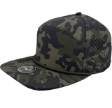 Zapped Headwear Osprey R+ 7 Panel Perforated Rope Cap
