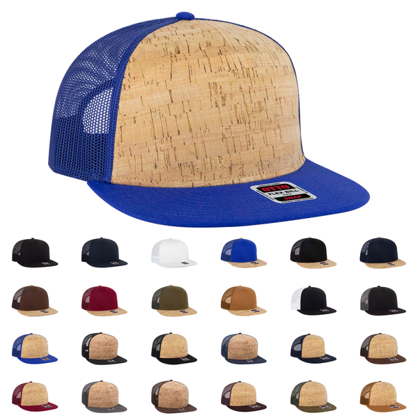 Otto Cap 154-1174 Otto Snap 5 Panel Pro Style Mesh Back Trucker