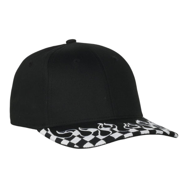 Outdoor Cap VROOM-01 Checkered Flame Solid