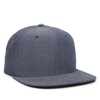Outdoor Cap REDLBL105 Cotton Chambray Flat Bill