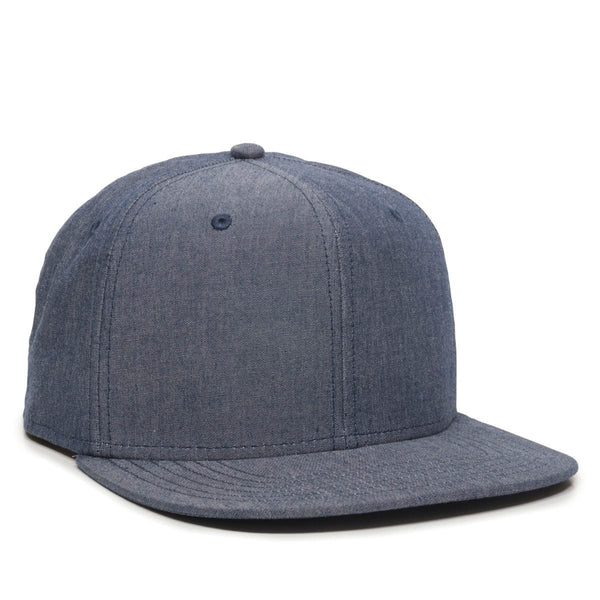 Outdoor Cap REDLBL105 Cotton Chambray Flat Bill