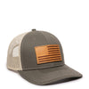 Outdoor Cap USA771 American Flag Leather Patch