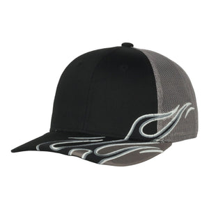 Outdoor Cap SKRRT-01 Flame Embroidery Mesh Back Cap - 