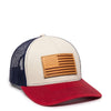 Outdoor Cap USA771 American Flag Leather Patch
