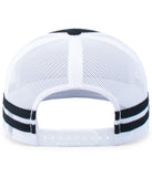 Pacific Headwear P115 Low-Profile Stripe Trucker Cap