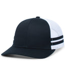 Pacific Headwear P115 Low-Profile Stripe Trucker Cap