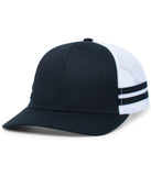 Pacific Headwear P115 Low-Profile Stripe Trucker Cap