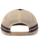 Pacific Headwear P115 Low-Profile Stripe Trucker Cap