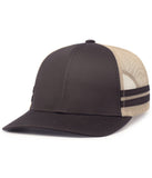 Pacific Headwear P115 Low-Profile Stripe Trucker Cap