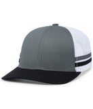 Pacific Headwear P115 Low-Profile Stripe Trucker Cap