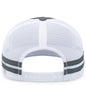 Pacific Headwear P115 Low-Profile Stripe Trucker Cap