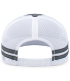 Pacific Headwear P115 Low-Profile Stripe Trucker Cap