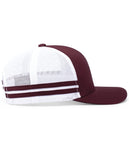 Pacific Headwear P115 Low-Profile Stripe Trucker Cap