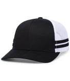 Pacific Headwear P115 Low-Profile Stripe Trucker Cap