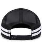 Pacific Headwear P115 Low-Profile Stripe Trucker Cap