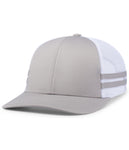 Pacific Headwear P115 Low-Profile Stripe Trucker Cap