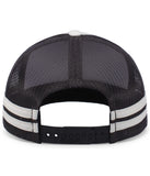 Pacific Headwear P115 Low-Profile Stripe Trucker Cap