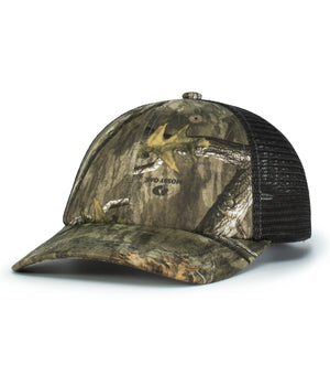 Pacific Headwear P640 Vintage Mossy Oak Trucker Cap - 