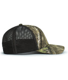 Pacific Headwear P640 Vintage Mossy Oak Trucker Cap