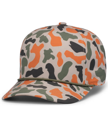 Pacific Headwear P685 Duck Camo 5-Panel Trucker Cap