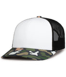 Pacific Headwear P686 Duck Camo Trucker Snapback Cap