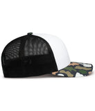 Pacific Headwear P686 Duck Camo Trucker Snapback Cap