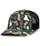 Pacific Headwear P686 Duck Camo Trucker Snapback Cap