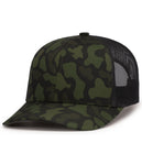 Pacific Headwear P686 Duck Camo Trucker Snapback Cap