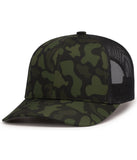 Pacific Headwear P686 Duck Camo Trucker Snapback Cap