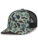 Pacific Headwear P686 Duck Camo Trucker Snapback Cap