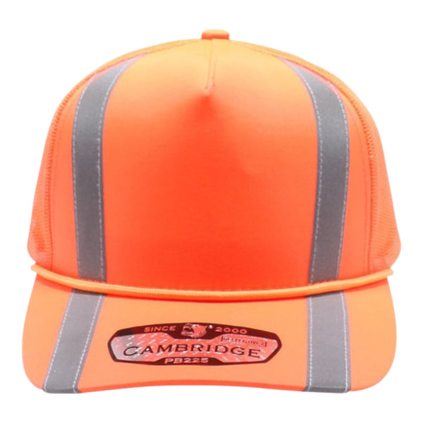 PitBull PB225RF 5 Panel Neon Reflective Meshback Rope Cap
