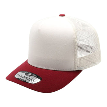 PitBull PB275 5 Panel High Frame Cream Two-Tone Meshback Cap