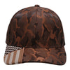 Pit Bull PB270 Shiny Camo Perforated US Flag Embroidery Visor