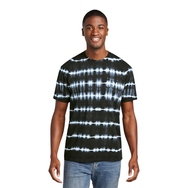 Port & Company PC142 Allover Stripe Tie-Dye Tee