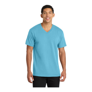 Port & Company PC54V Core Cotton V-Neck Tee